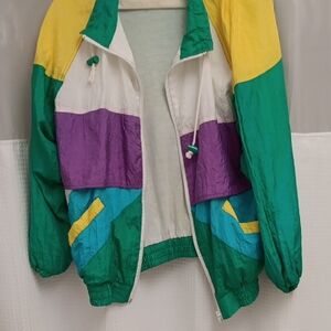 Vibrant Multicolor Women's Bomber Jacket With Pants
